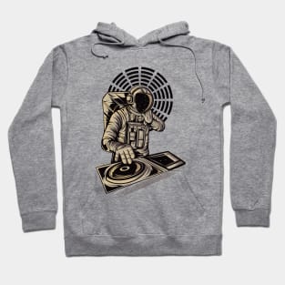 DJ astronaut mixing music Hoodie